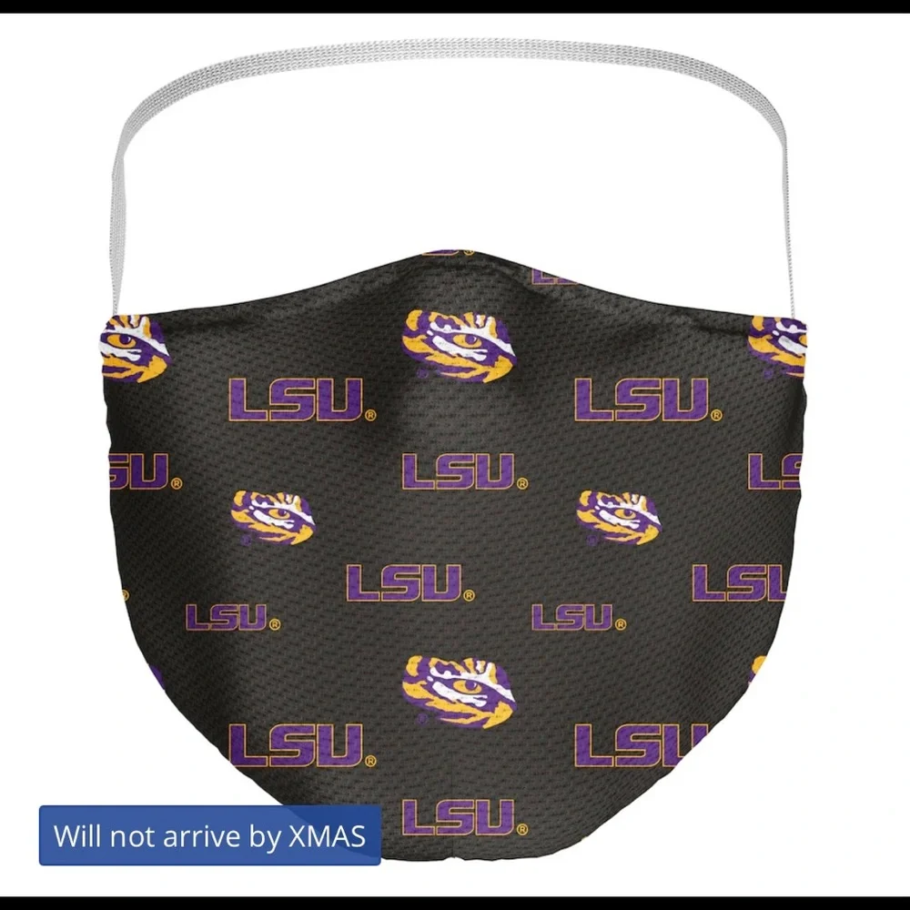 LSU set of three facemasks brand new Tigers ncaa fanatics
